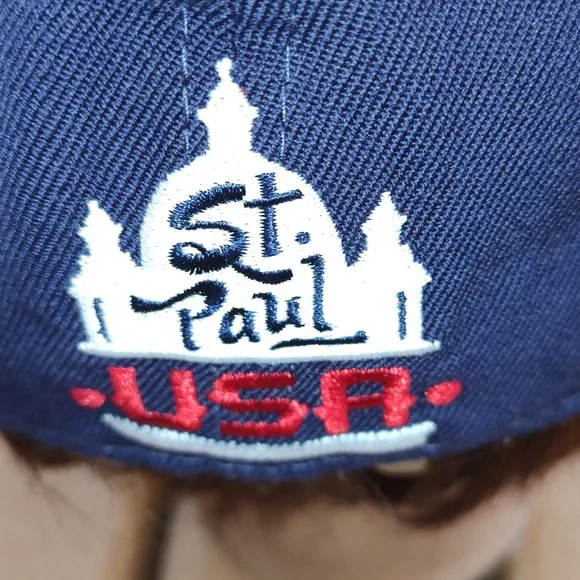 New Era 9FIFTY Red Bull Crashed Ice St. Paul USA Blue/Red Snapback Hat CapWool